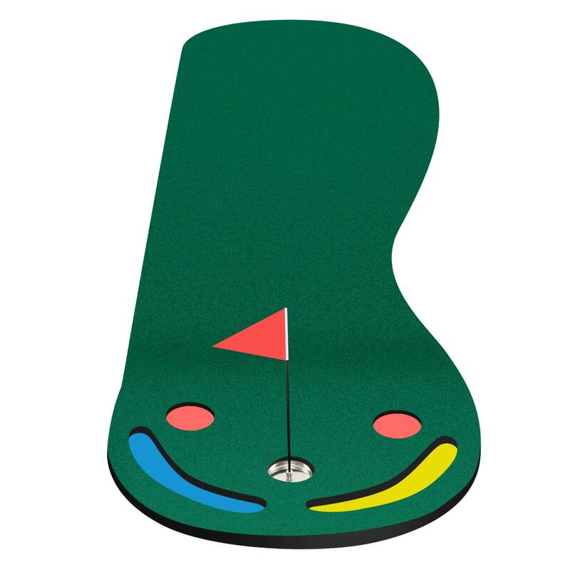Costway 9.8FT X 3FT Par 3 Holes Golf Putting Green Mat Set for Indoor - See Details