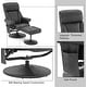 preview thumbnail 16 of 27, MCombo Swivel Recliner with Ottoman, Reclining Chair with Massage, Faux Leather Lounge Chair