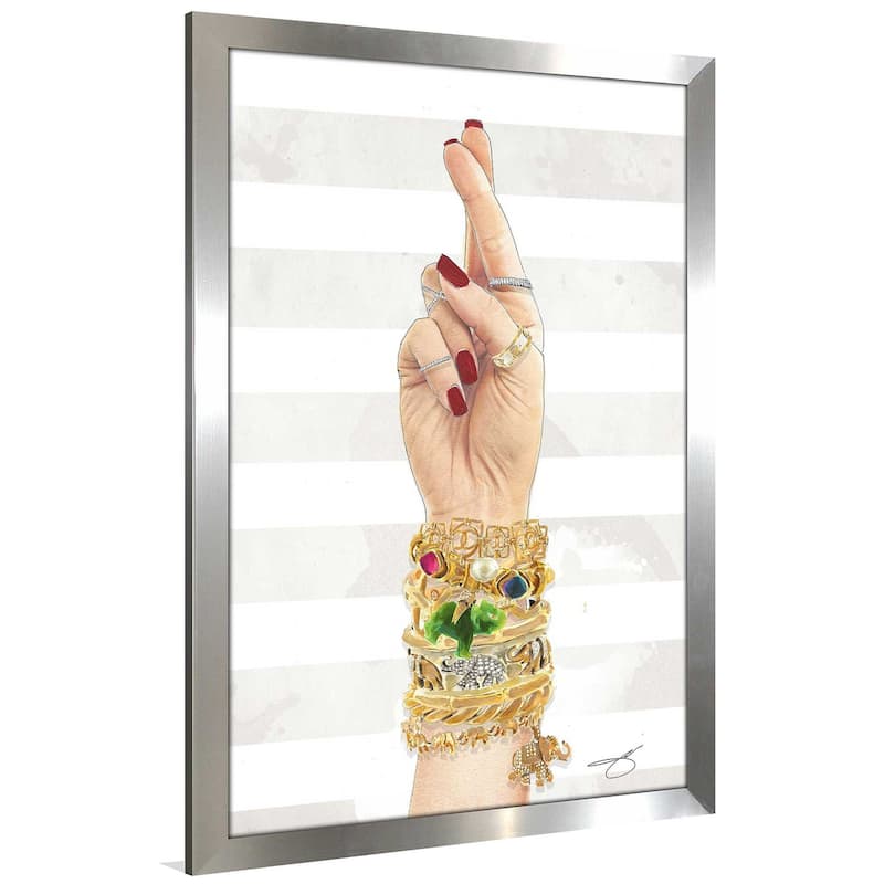 "Fingers Crossed" by Jodi Print on Acrylic