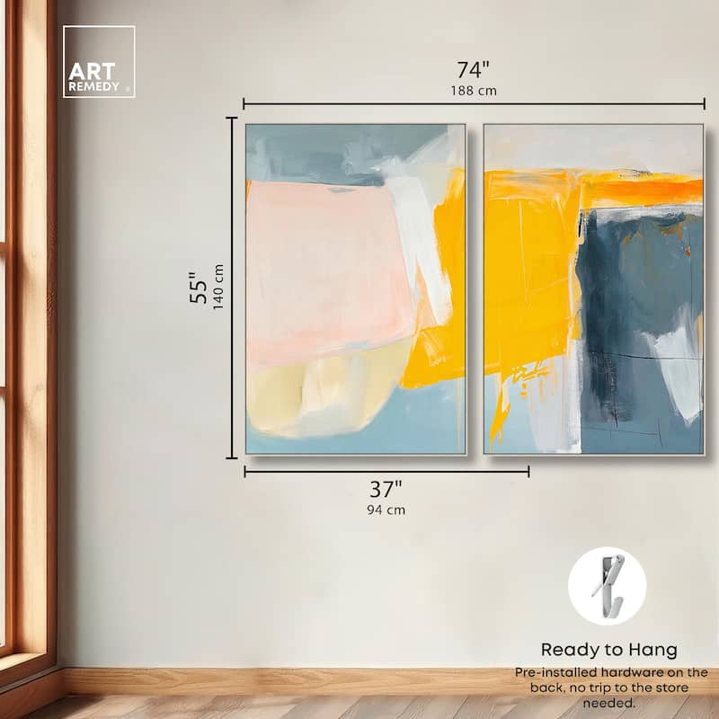 Skyward Radiance II Canvas Set of 2 by Art Remedy