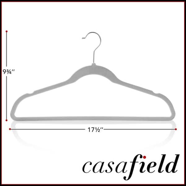 dimension image slide 1 of 3, 50 Velvet Suit Hangers SpaceSaving NonSlip Clothes Hangers