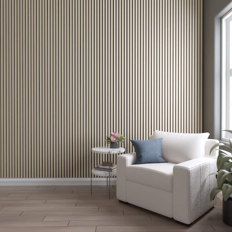 AcoustixPro Noise Cancelling Concave Small Slat Wall Panel (2 Pack)