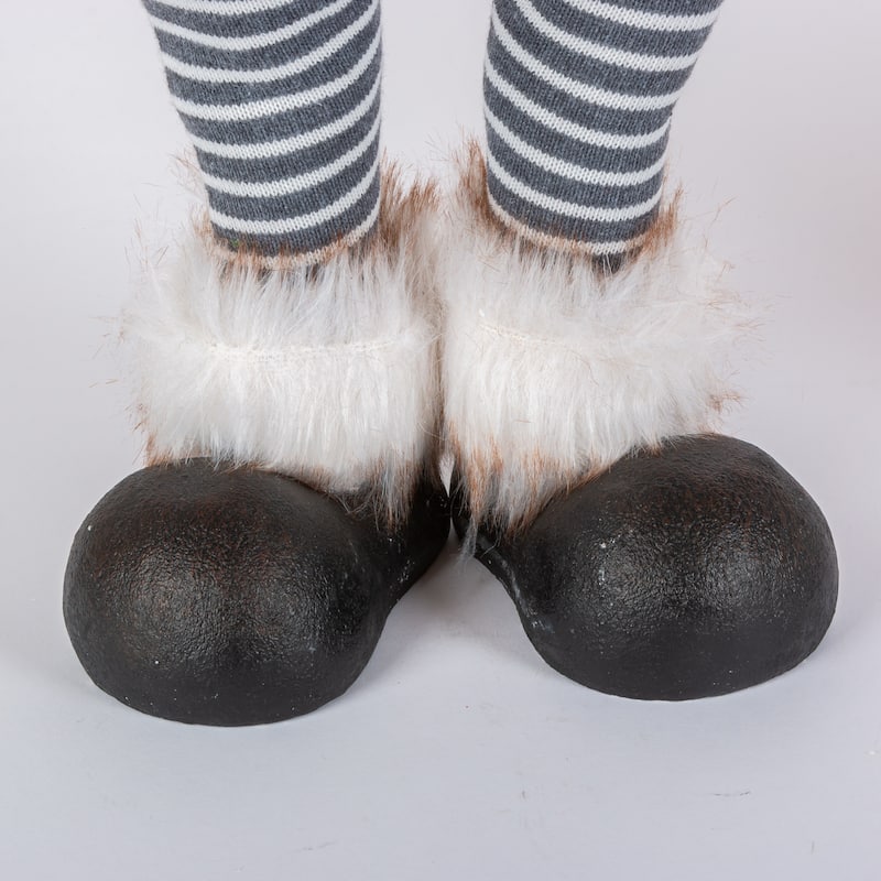 29.5 Inches High Lighted Fabric Holiday Moose Set of 2