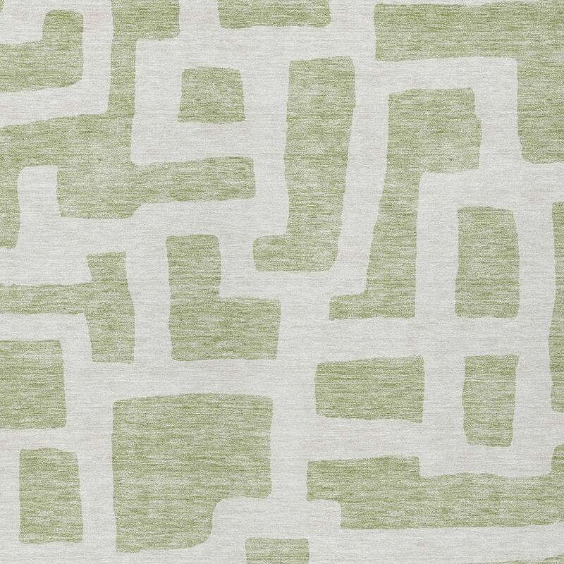 HomeRoots Abstract Transitional Rectangle Outdoor Rug