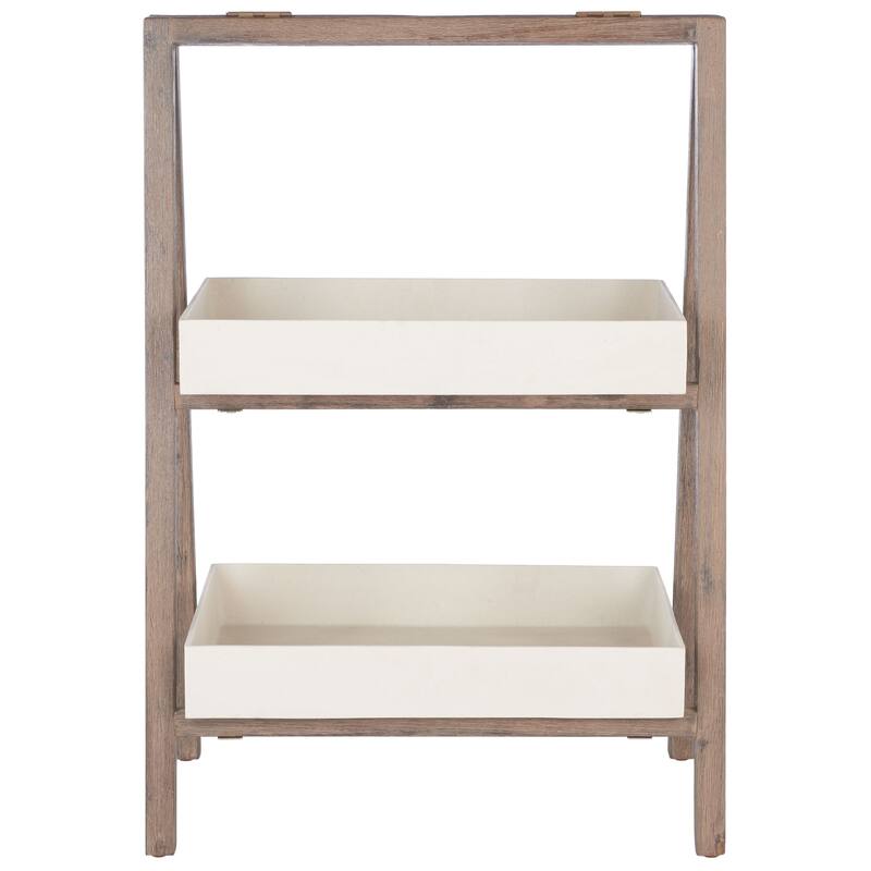 SAFAVIEH Outdoor Jacey 2-Tier Storage Shelf - 28Wx16Dx39H