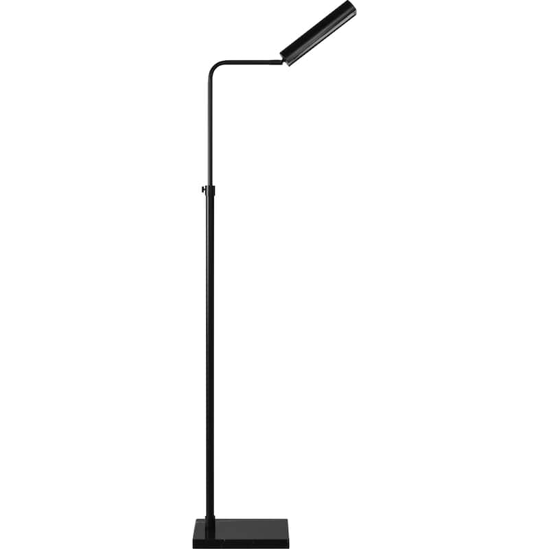 Cylindrical Channel Floor Lamp - 60" - Matte Black