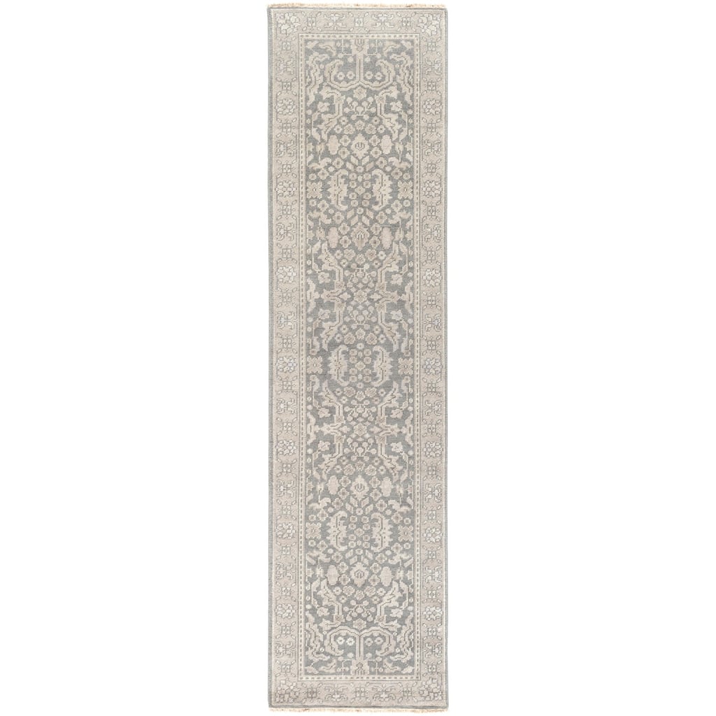 Hand Knotted Forbes Wool Area Rug - 2'6" x 10' Runner - 2'6" x 10' Runner