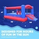 preview thumbnail 7 of 13, Inflatable Bounce House Giant 12x10.5 Feet Blow-Up Jump Bouncy Castle for Kids with Air Blower, Carry Bag