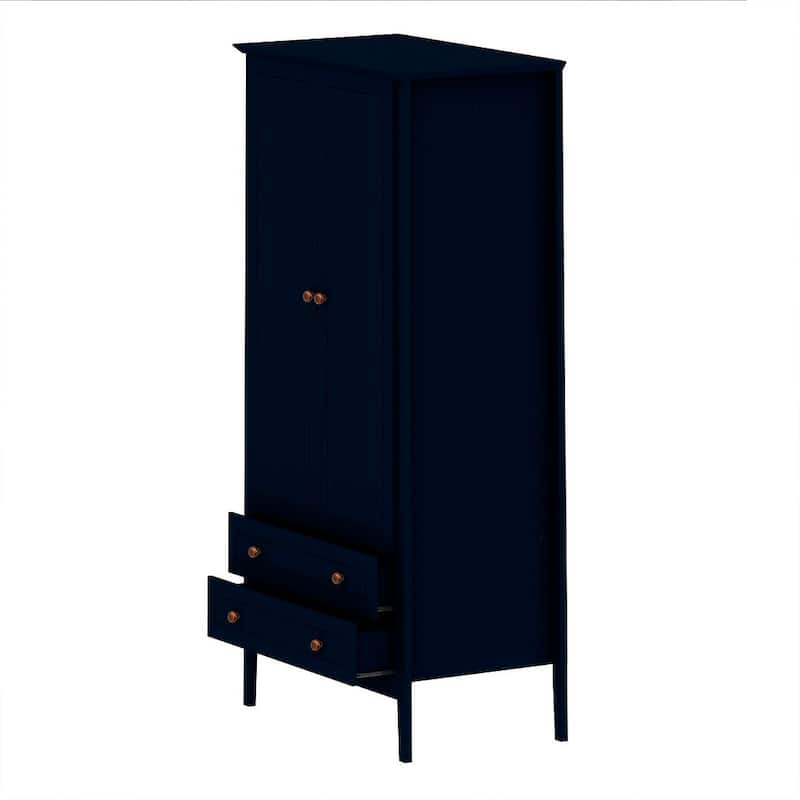 Manhattan Comfort Crown Full Wardrobe with Hanging and 2 Drawers