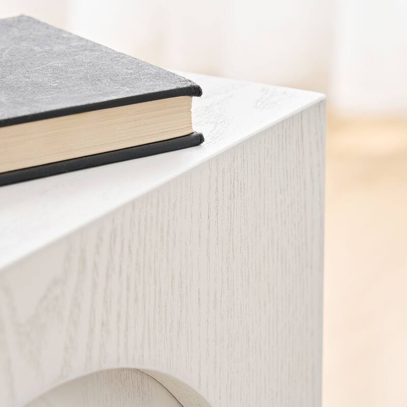 GDF Studio - Tilson Modern Faux Wood Side Table with Imitation Solid Wood Design