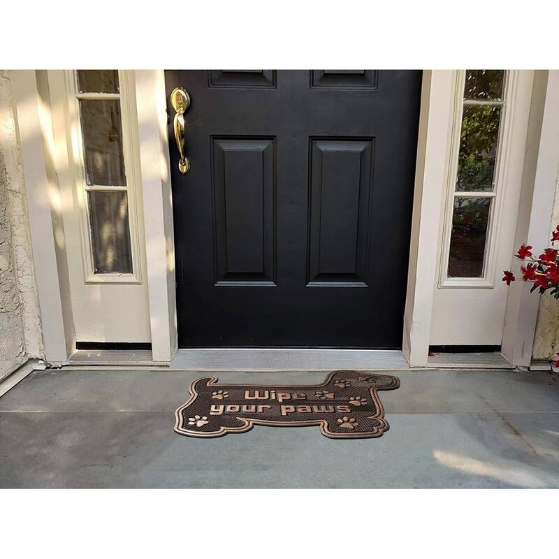 A1HC Welcome Rubber Pin Mat, Beautifully Copper Finished 18" X 30"