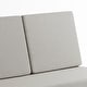 preview thumbnail 93 of 136, Outdoor Teak Wood Waterproof Armless Chair Loveseat with Cushions