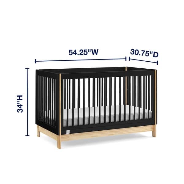dimension image slide 1 of 2, Tate 4-in-1 Convertible Crib - Greenguard Gold Certified