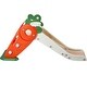 preview thumbnail 4 of 9, Beige HDPE Kids Slide with Anti-Rollover Base and Safety Rails - 52.36” L x 22.83” W x 24.61” H