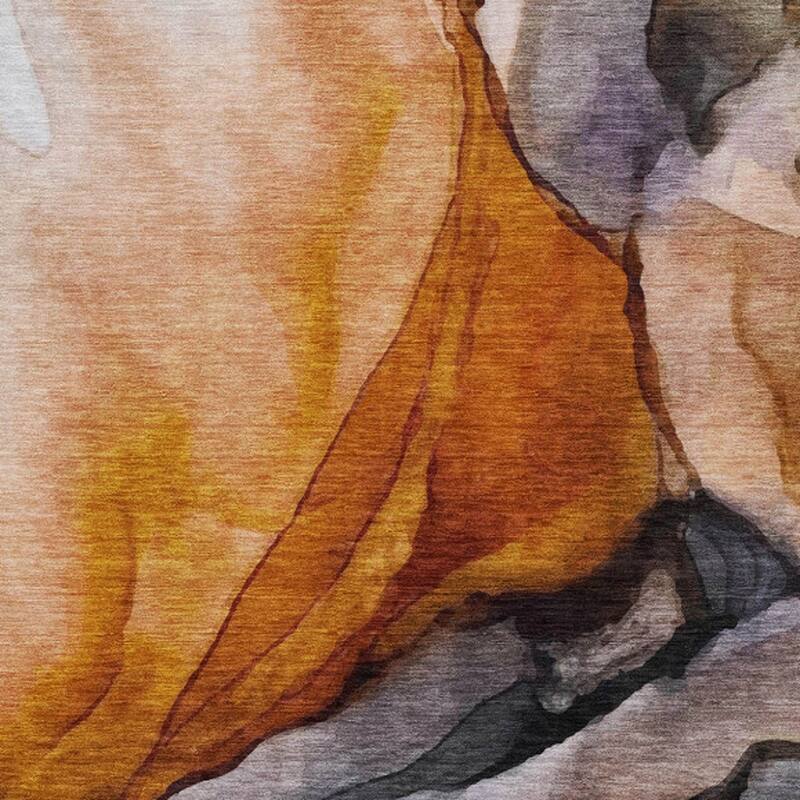 HomeRoots Abstract Transitional Rectangle Outdoor Rug