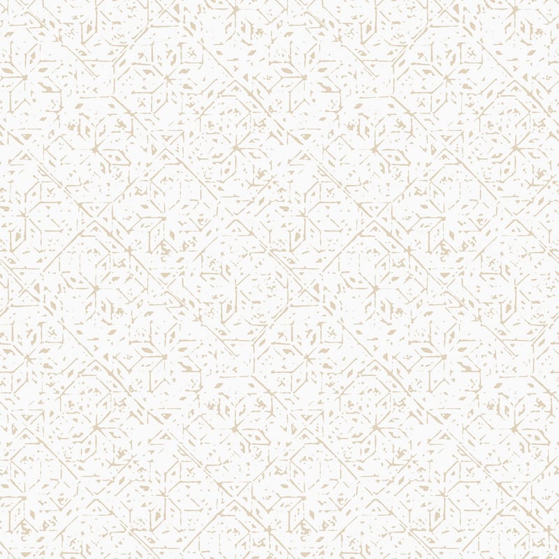 Galerie Wallcoverings Bazaar Floral Tangier Tile Non-woven Glitter Wallpaper Roll - 33 feet x 21 inches - Beige