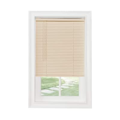 Cordless GII Morningstar 1" Light Filtering Mini Blind - 48-inch Drop - Alabaster