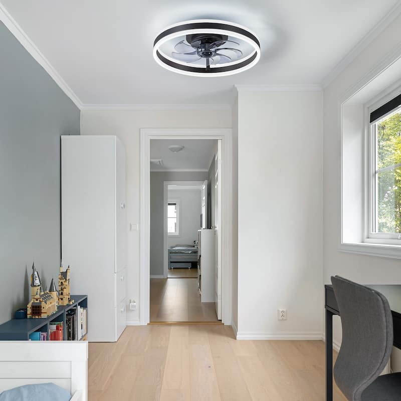 20"/23" Low Profile Dimmable Smart Ceiling Fan with Lights and Remote(6/7 ABS Blades)