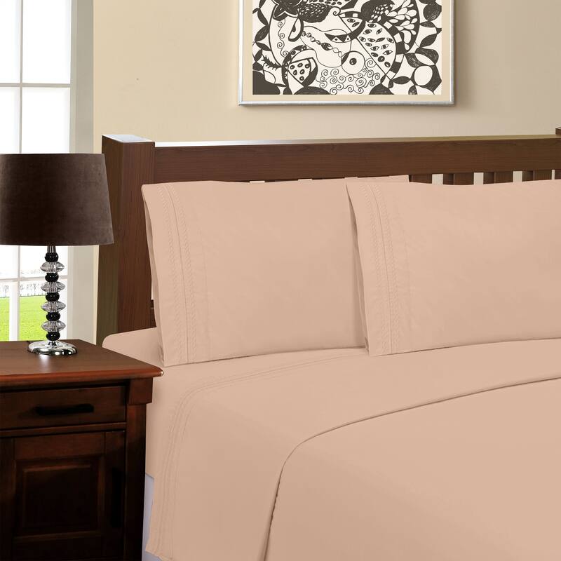 Superior Brushed Microfiber Solid Deep Pocket Sheet Set