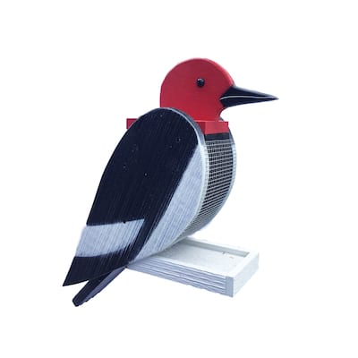 Pine Downy Woodpecker Bird Shaped Feeder