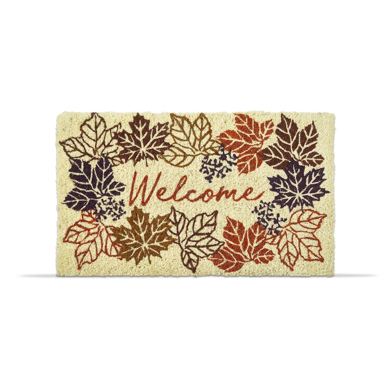 Falling Leaves Welcome Coir Mat