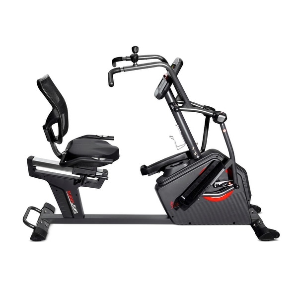 Sunny Health Fitness Electromagnetic Recumbent Elliptical Bike W arm Exercisers SF RBE4886SMART Black 72 x 33 Bed Bath Beyond 38205128