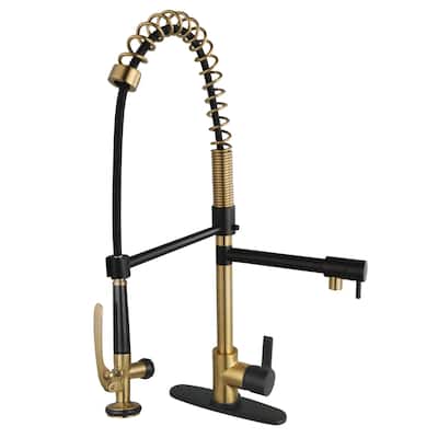 Kingston Brass LS850CTL Continental 1.8 GPM Single Hole Pre-Rinse Pull