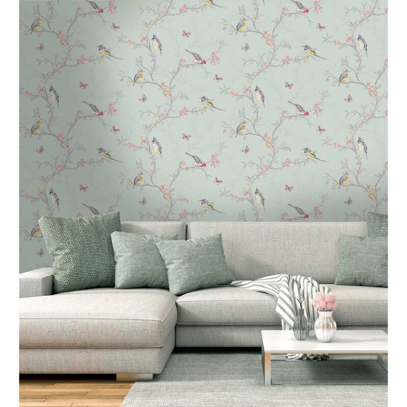 Phoebe Nature Trail Unpasted Wallpaper – 396in x 20.8in