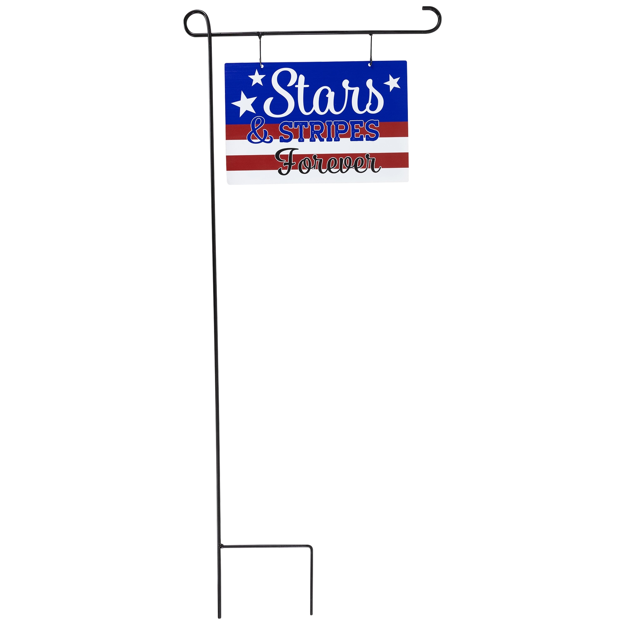 39.25" Stars & Stripes Forever Americana Outdoor Metal Yard Sign