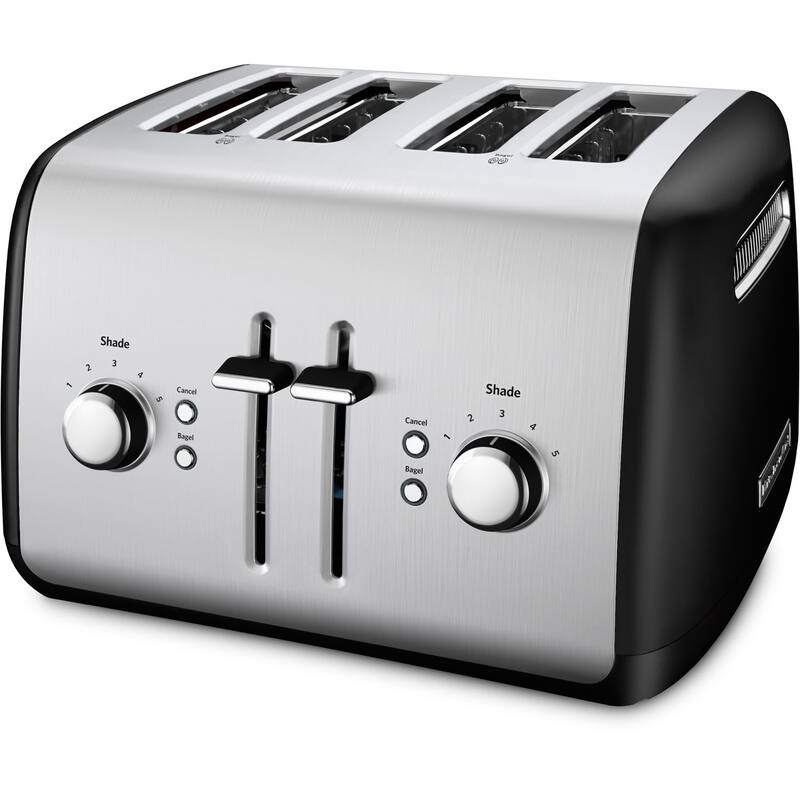 KitchenAid KMT4115OB Onyx Black 4-slice Metal Toaster