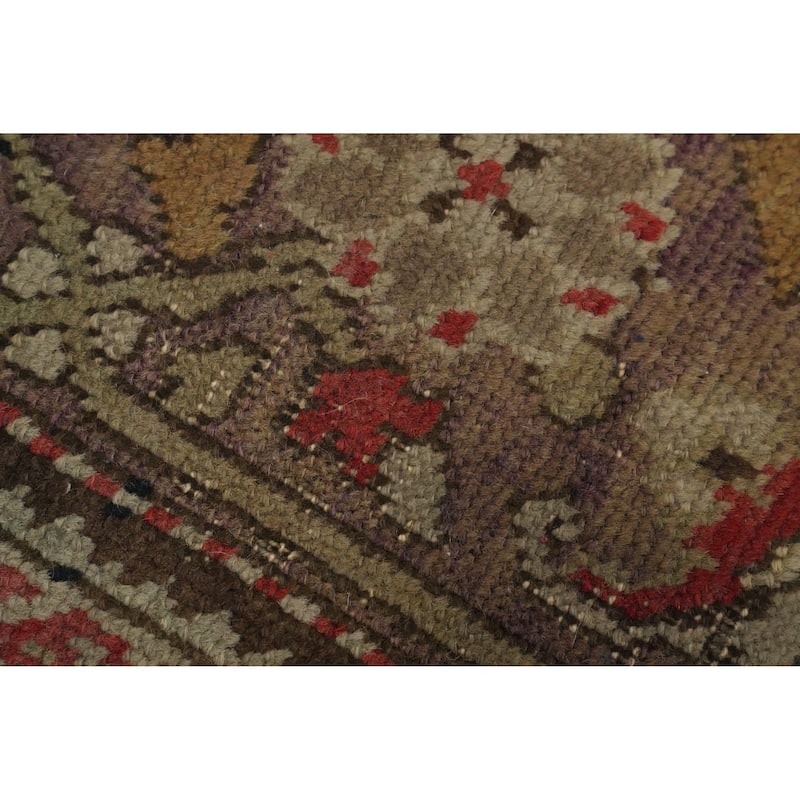 Hand Knotted Oriental 100% Wool Carpet Traditional Floral Black Karabagh Area Rug - 18' 7'' X 6' 7''