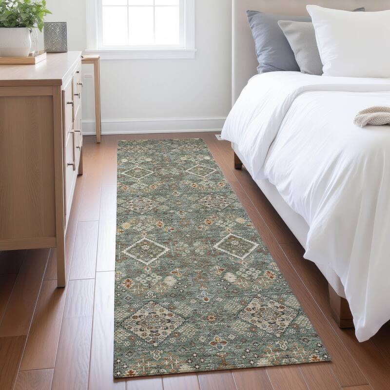 Machine Washable Indoor/ Outdoor Global Bidunga Chantille Rug