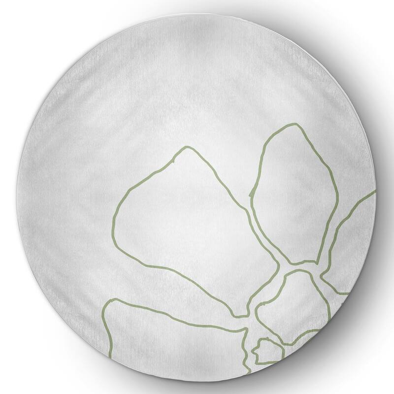 Petal Lines Spring Chenille Rug