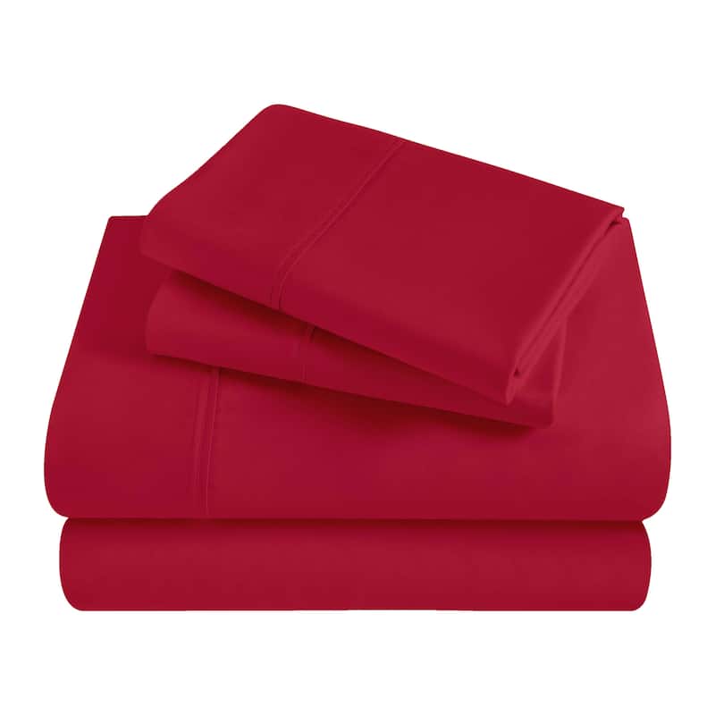 Superior Egyptian Cotton 300 Thread Count Solid Deep Pocket Sheet Set