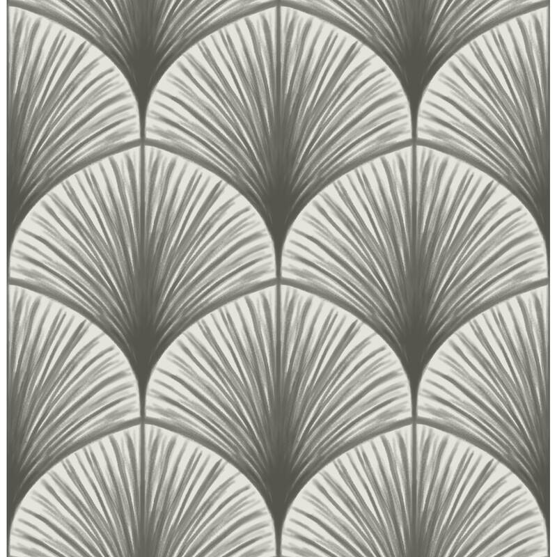 A-Street Prints Dusk Grey Frond Wallpaper