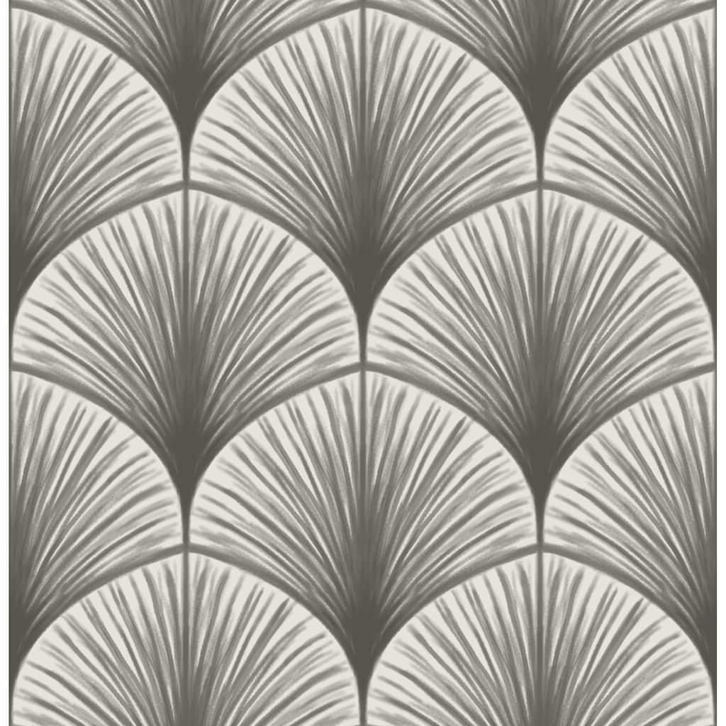 A-Street Prints Dusk Grey Frond Wallpaper