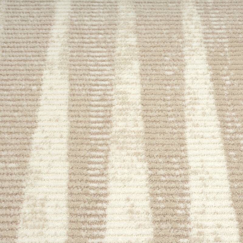 Abani Rugs TER150A Beige Cream Geometric Vertical Lines Neutral Transitional Area Rug