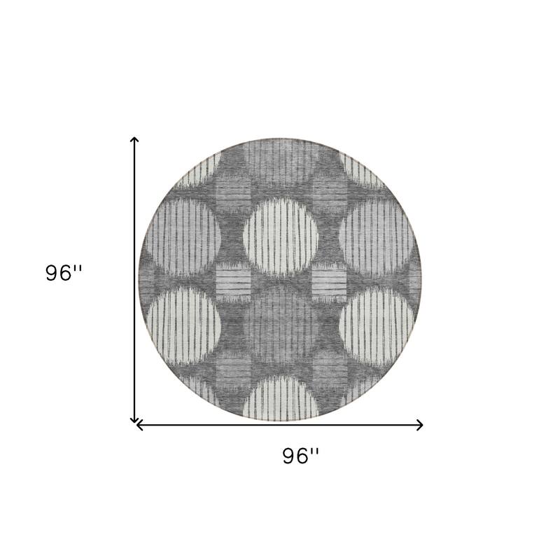 HomeRoots Geometric Transitional Rectangle Outdoor Rug