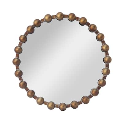 24.75'' Round Mirror with Metal Spherical Frame