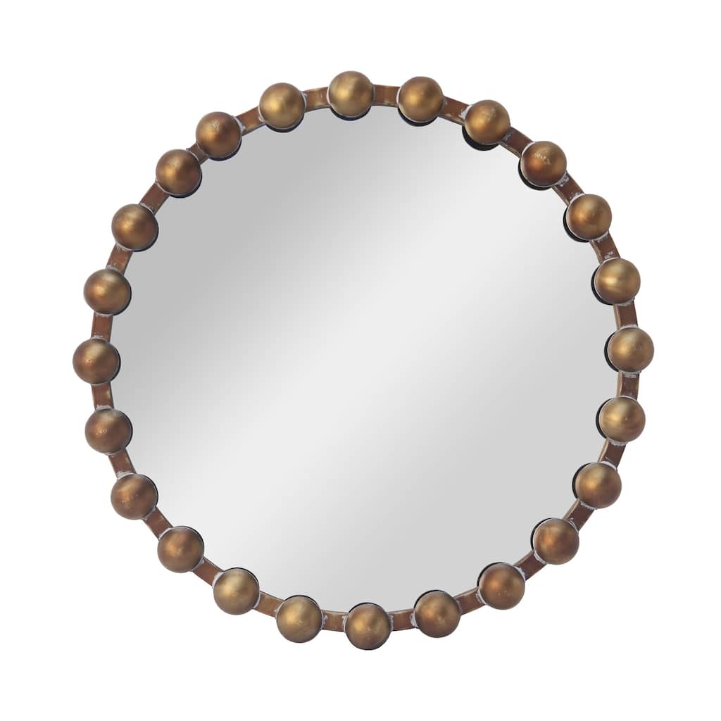 24.75'' Round Mirror with Metal Spherical Frame