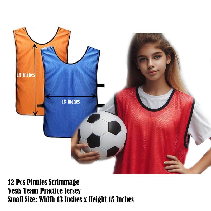 50 Disc Cones 12 Pinnies Scrimmage Vests Team Practice Training Jersey