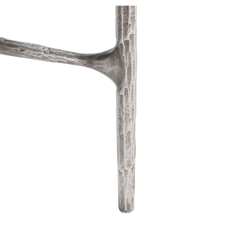 SAFAVIEH Couture Wubke Forged Metal Tall Round End Table, Fully Assembled - 12"W x 12"D x 24"H