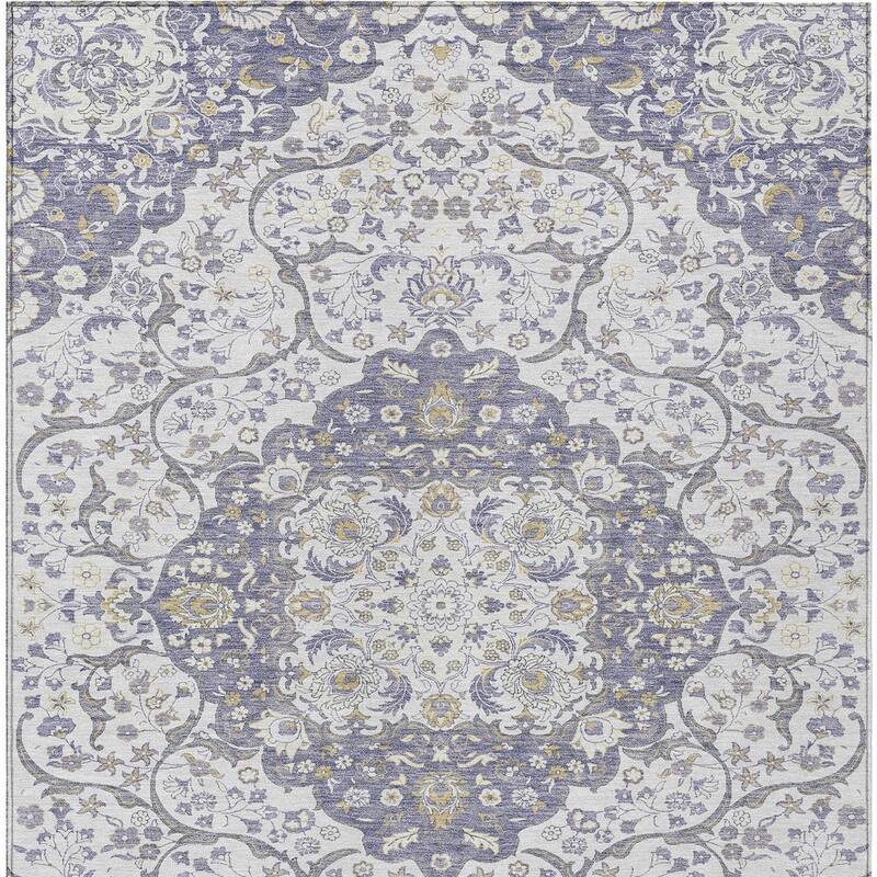 HomeRoots Medallion Traditional Rectangle Outdoor Rug