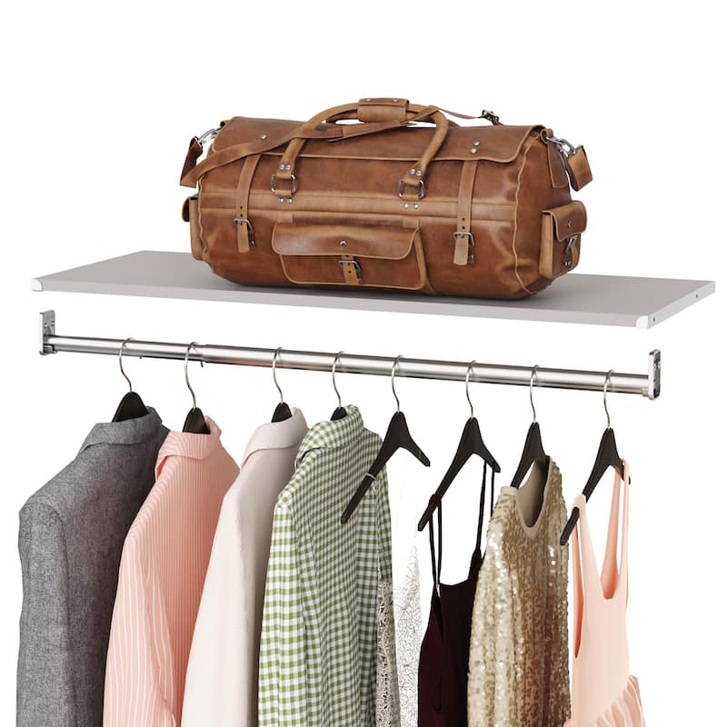 ClosetMaid Modular Storage Top Shelf & Hang Rod Kit