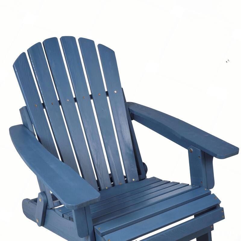 Outdoor Wooden Folding Adirondack Chair