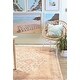 preview thumbnail 9 of 13, Hauteloom Moora Living Room, Bedroom Machine Washable Area Rug - Aqua, Black, Blush - 2' x 2'11"
