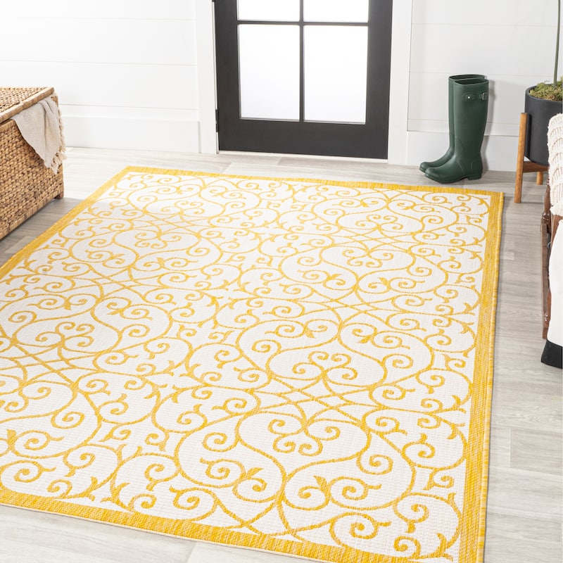 JONATHAN Y Ourika Textured Weave Indoor/Outdoor Area Rug