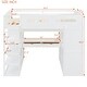 preview thumbnail 5 of 46, Loft Bed with Desk, Wardrobes, 4 Drawers and 4 Shelves
