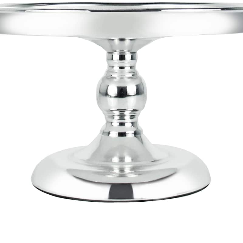 Silver Classic Round Cake Stand Dessert Display
