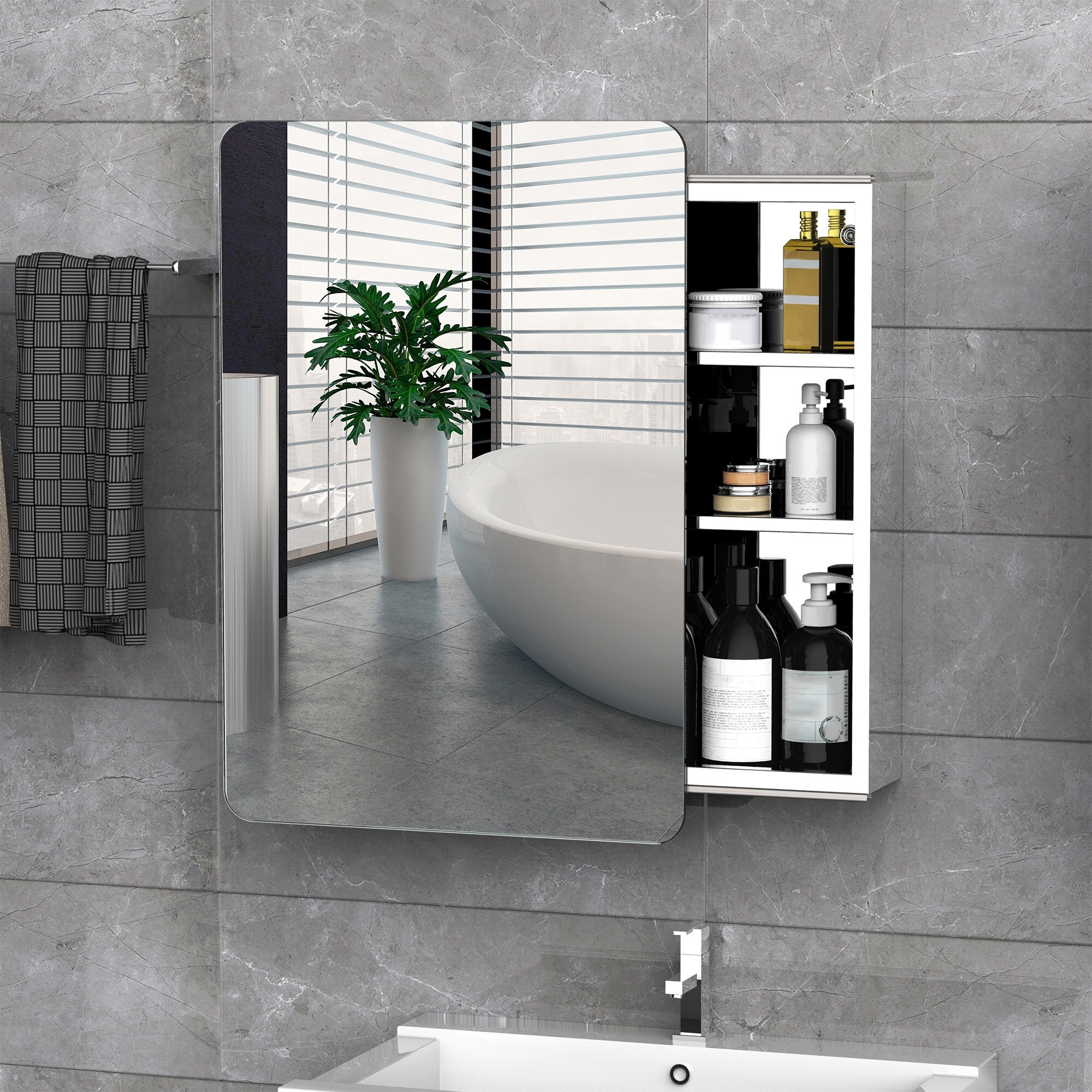 Bathroom wall cabinet shop with mirror